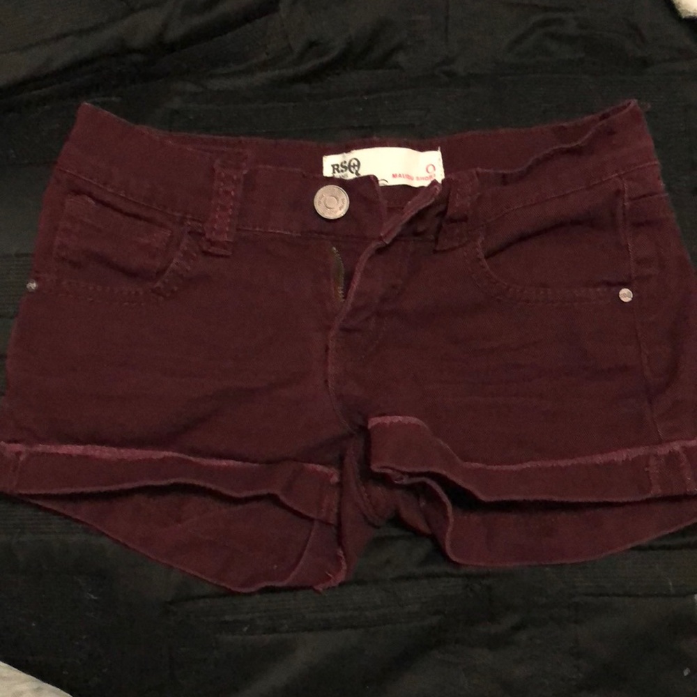 Maroon shorts